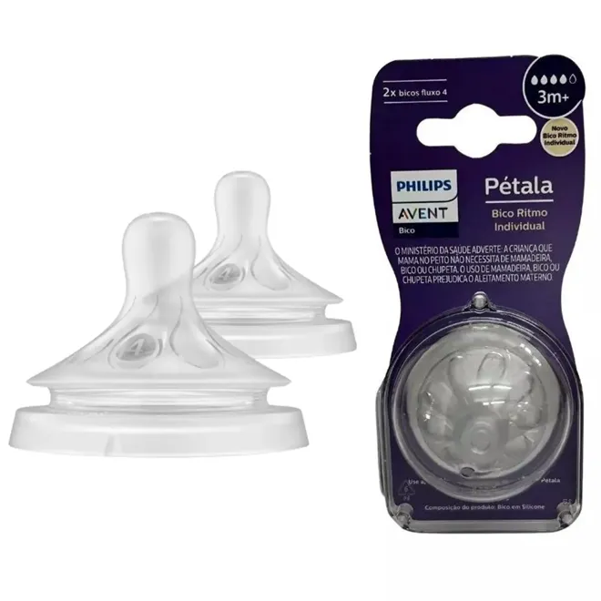 AVENT BICO PETALA 3.0 TAMANHO 4 3M+ 2 UNIDADES 