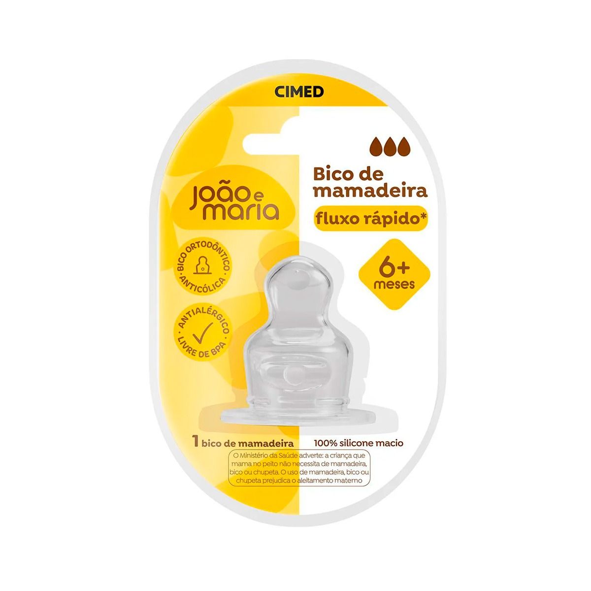 CIMED JOAO E MARIA BICO SILICONE ORTO FLUXO RAPIDO 