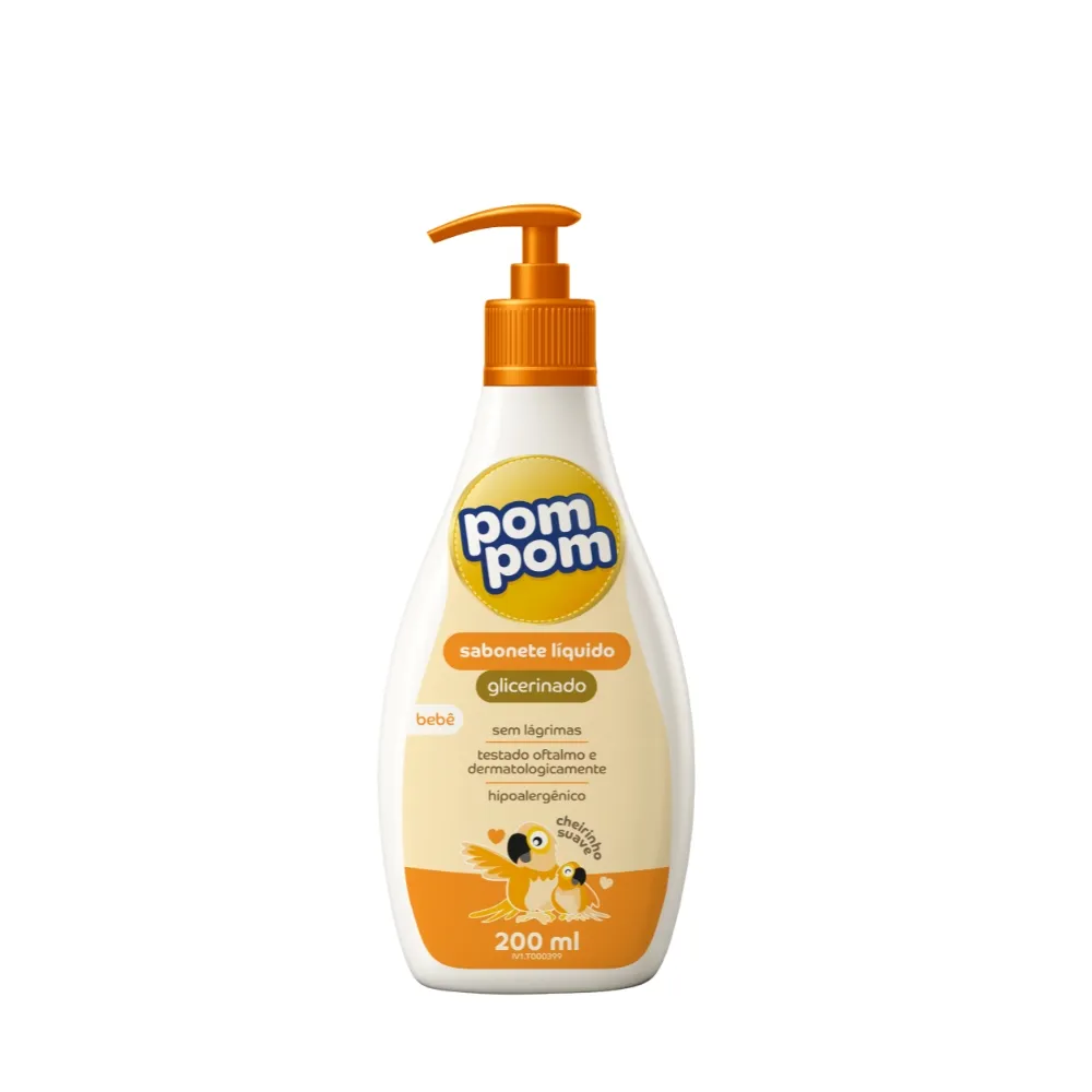 POM POM SABONETE LIQUIDO GLICERINADO 200ML